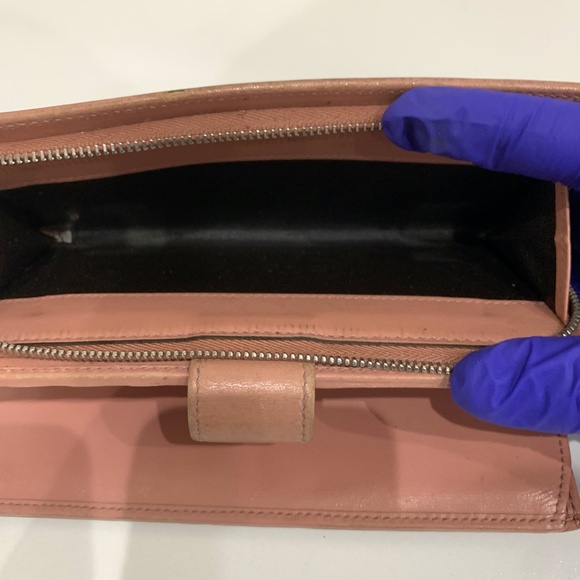 Gucci Brown GG Canvas Long Wallet Sku#84800 (gently used, corners tearing) - Picture 8 of 12